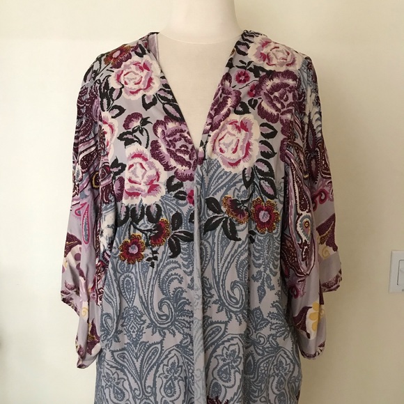 Short Kimono Beach Cover up BNWOT - Picture 2 of 6
